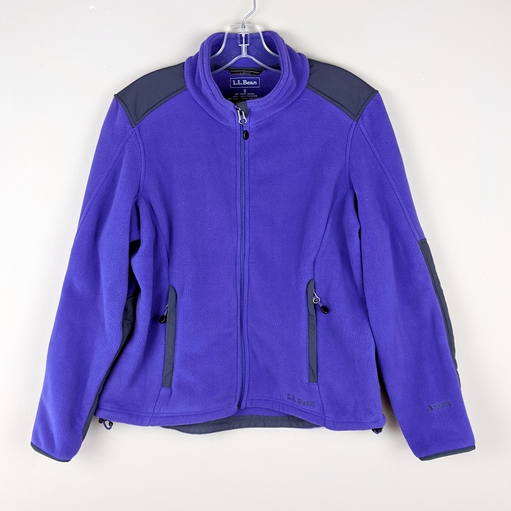 L.L. Bean | Purple Fleece Patch Jacket-E78